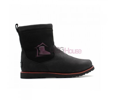 Мужские зимние ботинки с мехом UGG AUSTRALIA Hendren TL Boot Black с молнией