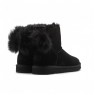 Угги UGG Fluff Bow Mini - Черные