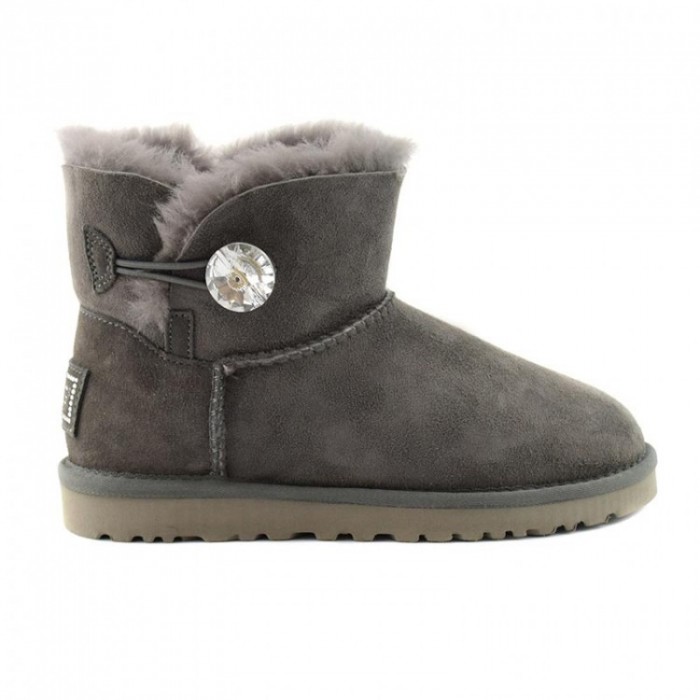 ugg bailey button mini grey