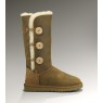 UGG Australia Bailey Button Triplet Bomber Jacket Chestnut Угги с тремя пуговицами рыжие бомберы