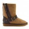 UGG Australia Blase Chestnut Угги с ремнем и молнией рыжие