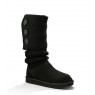 UGG Australia Classic Cardy Black Угги вязаные черные с тремя пуговицами