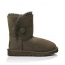 UGG Kids Bailey Button - Chocolate Угги детские с пуговицей шоколадные