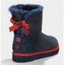Ugg Mini Bailey Bow 78 Blue Угги с летами юбилейные 78 синие