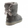 UGG Bailey Bow Mini Grey Угги с ленточкой сзади мини серые