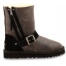 UGG Australia Blase Black Bomber Угги с ремнем и молнией черные бомберы