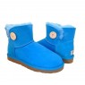 UGG Australia Bailey Button Mini Elictric Угги мини с пуговицей ярко-голубые
