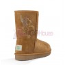 UGG Classic Short Tinker Bell Crystal Классические угги с силуэтом Феи Динь-Динь из мультфильма Питер Пэн