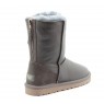 UGG Zip Grey Угги с молнией сзади серые обливные