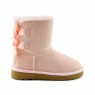 UGG Bailey Bow Kids Pink Light Угги с лентами сзади для девочек нежно-розовые