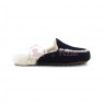 Меховые домашние тапочки Lane Slip On Loafer - Navy
