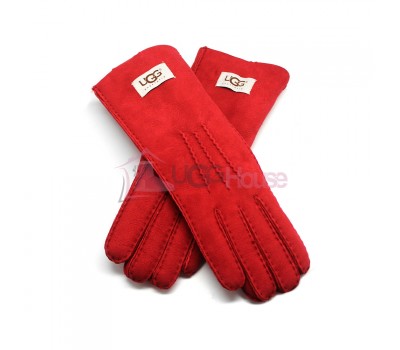 Женские удлиненные перчатки UGG Red - 1034