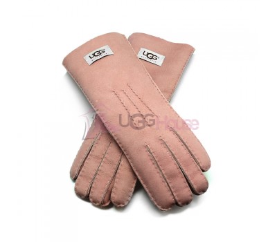 Женские удлиненные перчатки UGG Pink - 1030