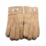 Мужские меховые перчатки Suede Sand - 1005