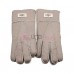 Мужские меховые перчатки Leather Capuccinno - 1007
