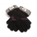 Мужские меховые перчатки Suede Black - 1015