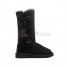 UGG Kids Детские Угги с 3 пуговицами Непромокаемые Черные