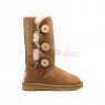 UGG Kids Детские Угги с 3 пуговицами Непромокаемые Рыжие