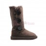 UGG Kids Детские Угги с 3 пуговицами Непромокаемые Шоколадные