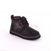 Ботинки Детские UGG Kids Neumel II WP Zip Boot - Black. Детские угги со шнурками и молнией черные