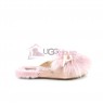 Меховые домашние тапочки UGG Shaine Fluff - Pink
