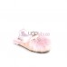 Меховые домашние тапочки UGG Shaine Fluff - Pink Розовые