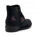 UGG Women Boot Cossack Black Кожаные угги ботинки на каблуке черного цвета
