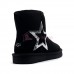 Угги Мини черные со звездой в пайетках UGG Classic Mini Sequins Black