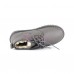 Ботинки UGG Neumel Серые Кожаные женские на шнурках