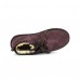 Ботинки UGG Neumel шоколадные женские на шнурках