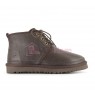Ботинки UGG Neumel шоколадные Кожаные