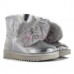 Угги с пумпонами Угги UGG Gita - Silver Серебряные