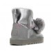 Угги с пумпонами Угги UGG Gita - Silver Серебряные