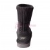 UGG® Classic Rib Knit Logo Boots - Grey Серые