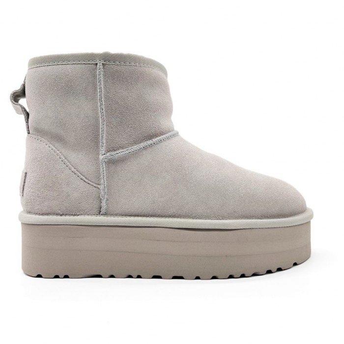 Grey platform boots sale