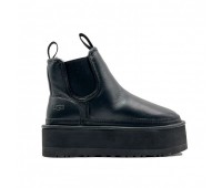 UGG Neumel Platform Chelsea Leather - Black
