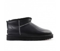 UGG Classic Ultra Mini LTHR Regen - Black UGG Classic Ultra Mini LTHR Regen - Black
