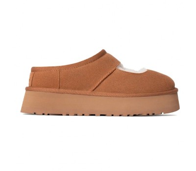 UGG Women’s Bea Mary Jane Chestnut: тапочки‑мюли с овчиной — комфорт и стиль в каждой детали