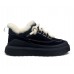 UGG Mens Heritage Utility Trainer Leather — Black UGG Mens Heritage Utility Trainer Leather — Black