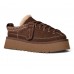 UGG Heritage Lace Up Slipper Burnt Cedar : стильные кроссовки угги  для комфорта каждый день 