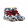 Ugg Jimmy Choo Travel Fur Blue Голубые Ботинки угги